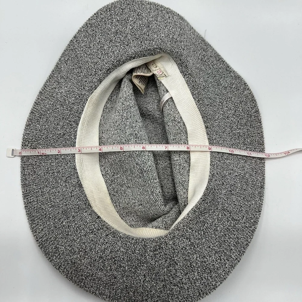Free‎ People One Size Stylish Women's Grey Flop Hat with Black Band